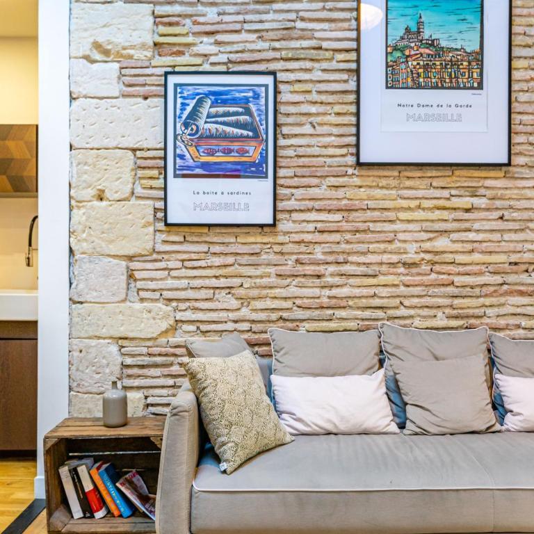 Loft ravissant Vieux Port Marseille, Clim - Appartement 2 Chambres - 8