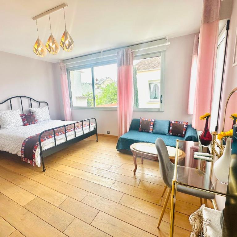 Reims Sherpa Guest House - Chambre Double - Vue sur Jardin - 15