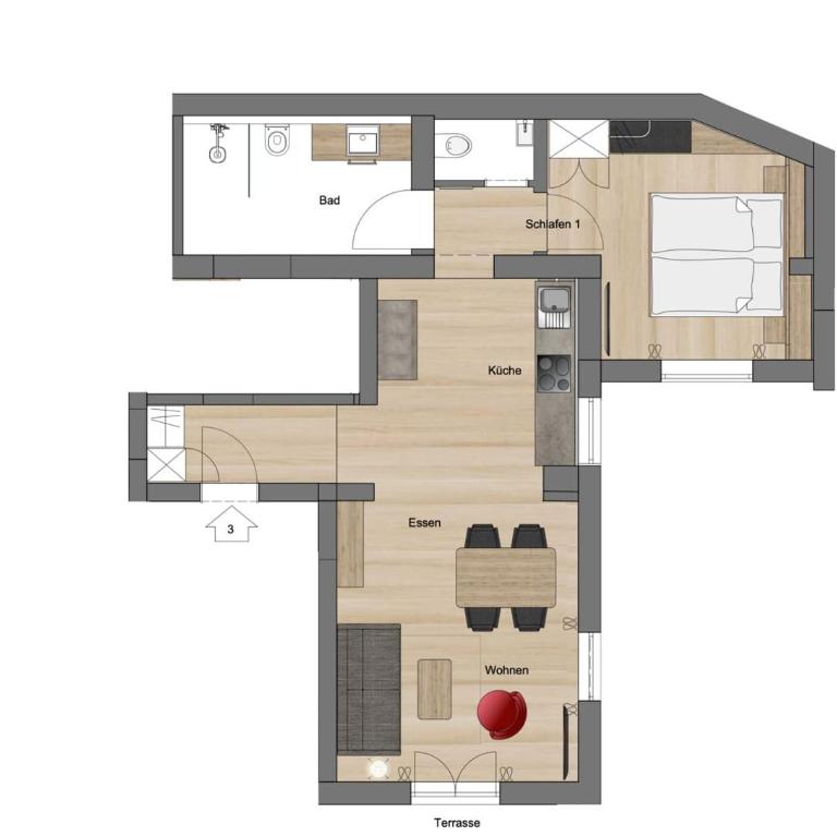 Haus Bergwelten - Apartment mit Terrasse - 7