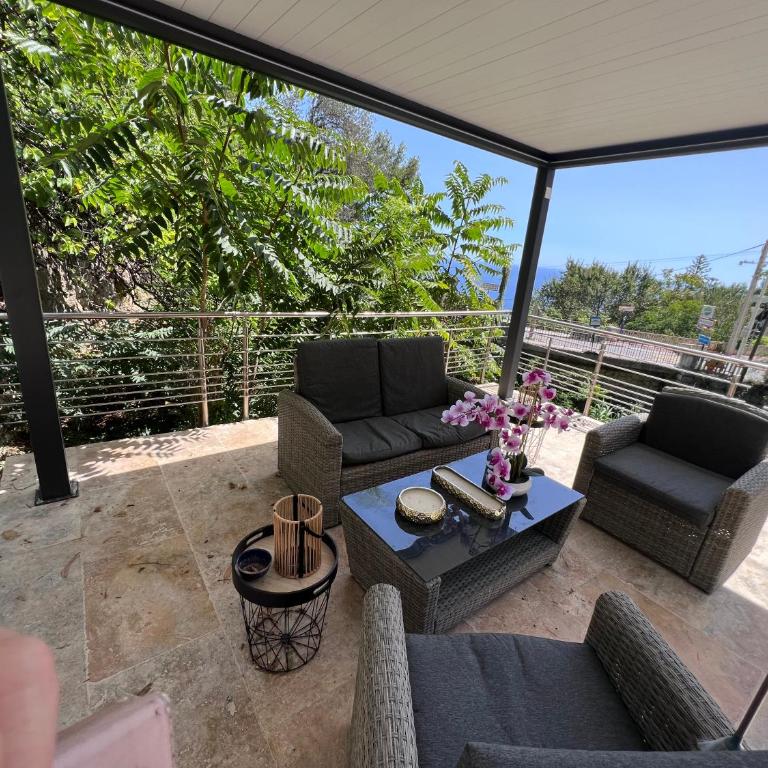 THE WHITE HOUSE BEAUSOLEIL- Monaco Border Waterfall & View of Sea and Monaco - Villa mit 3 Schlafzimmern - 5