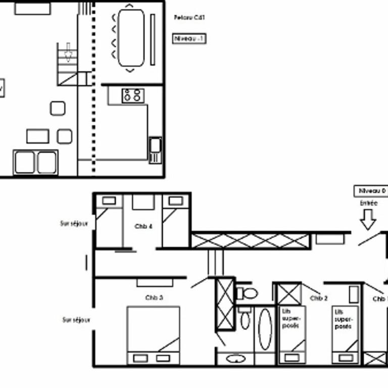 Duplex 5 pièces pour 10 pers. à Méribel, animaux admis - FR-1-411-658 - Appartement (10 Adultes) - 5
