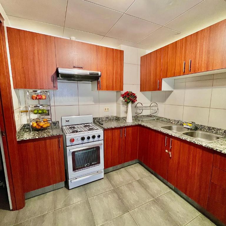 Vista a las montañas y Calefaccion cerca de teleferico y U Catolica - Two-Bedroom Apartment - 6