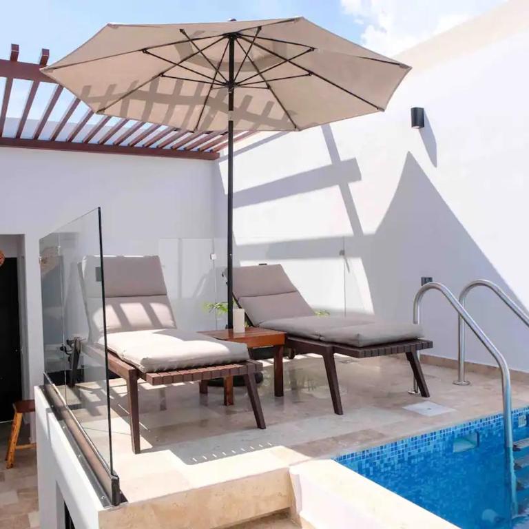 Stayon5a Av penthouse with PrivatePool - One-Bedroom Apartment - 12