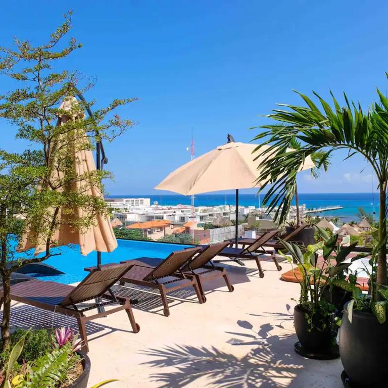 Stayon5a Av penthouse with PrivatePool - One-Bedroom Apartment - 33