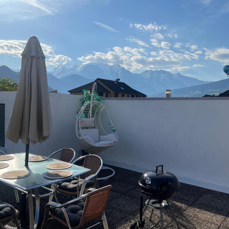 Le petit paradis au pied du Monte Blanco,jacuzzi privé, Rooftop,air de jeux - Appartement 2 Chambres - 23