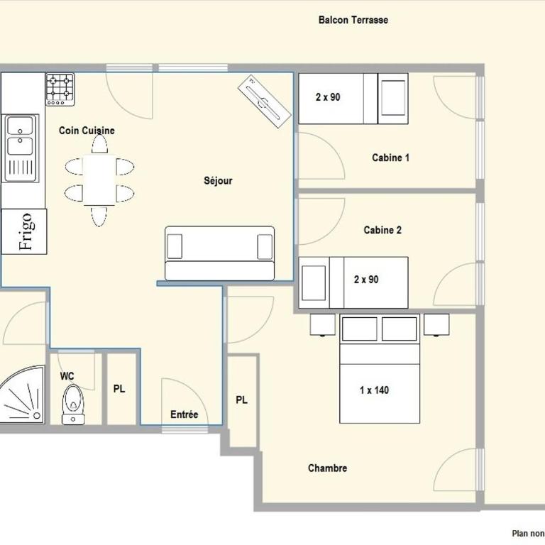 Appartement Cozy 2 Pièces Cabines à 300m des Pistes - 6 Pers - Crest-Voland - Appartement 3 Chambres - 3