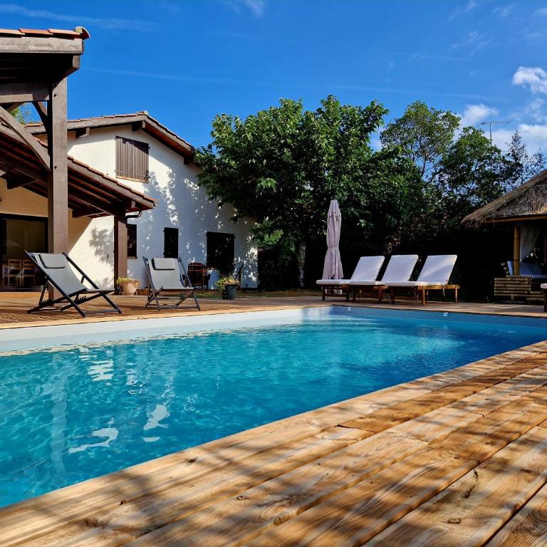 Villa Elizalde Moliets - climatisée, piscine chauffée, vélos et surfs inclus - Villa - 38