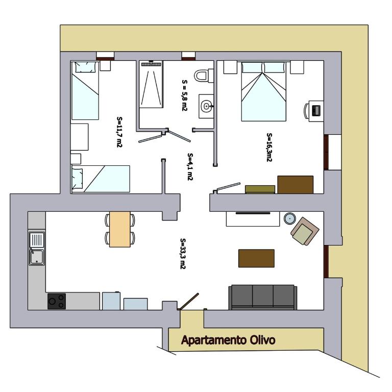 Can Costals Olivo - Apartamento de 2 dormitorios - 7