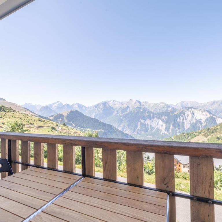 Alpe d'Huez Houses - Chez Val - Magnifique 62m2 pour 6 avec vue montagne splendide - Les Chances - Appartamento con 2 Camere da Letto - 12