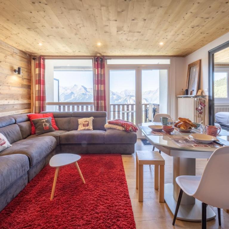 Alpe d'Huez Houses - Chez Val - Magnifique 62m2 pour 6 avec vue montagne splendide - Les Chances - Appartamento con 2 Camere da Letto - 7
