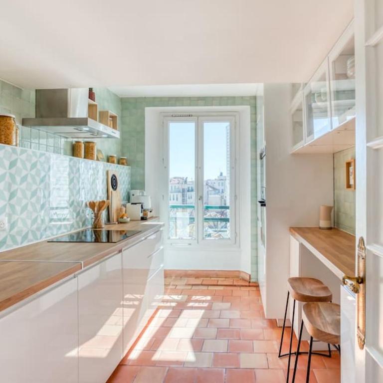 #48 Staywizus - Suite Jean top floor terrace 5min walk sea AC - Appartement 2 Chambres - 29