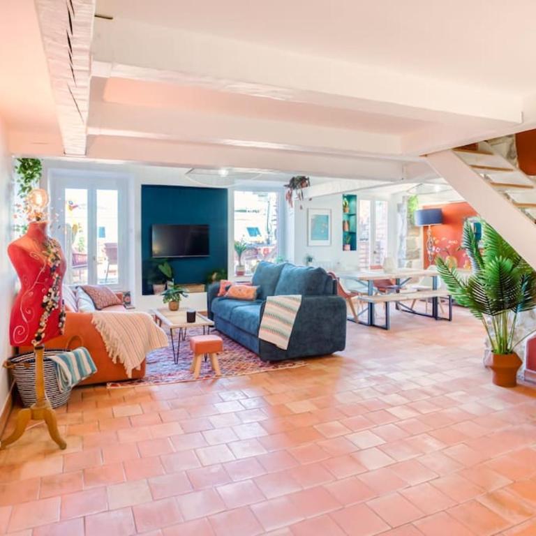 #48 Staywizus - Suite Jean top floor terrace 5min walk sea AC - Appartement 2 Chambres - 32