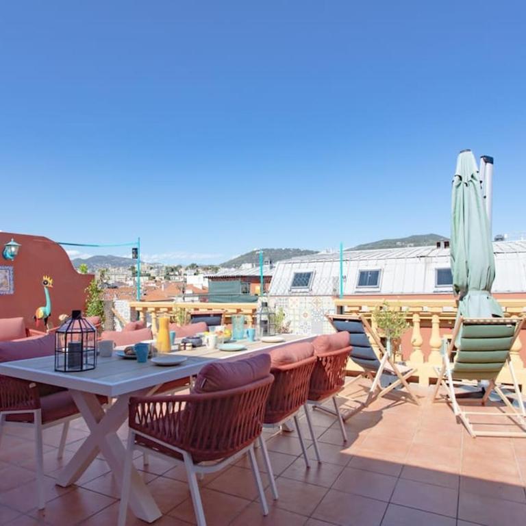 #48 Staywizus - Suite Jean top floor terrace 5min walk sea AC - Appartement 2 Chambres - 46