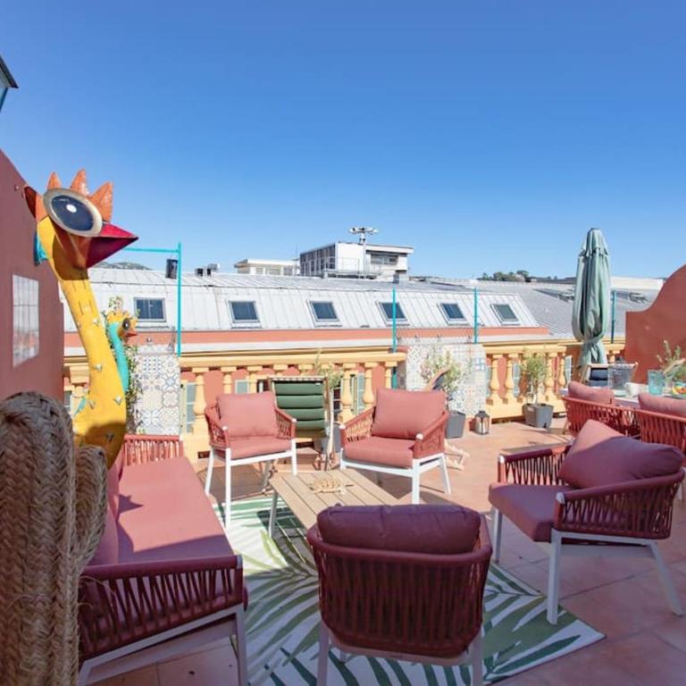 #48 Staywizus - Suite Jean top floor terrace 5min walk sea AC - Appartement 2 Chambres - 56