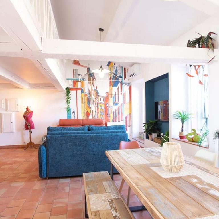 #48 Staywizus - Suite Jean top floor terrace 5min walk sea AC - Appartement 2 Chambres - 75