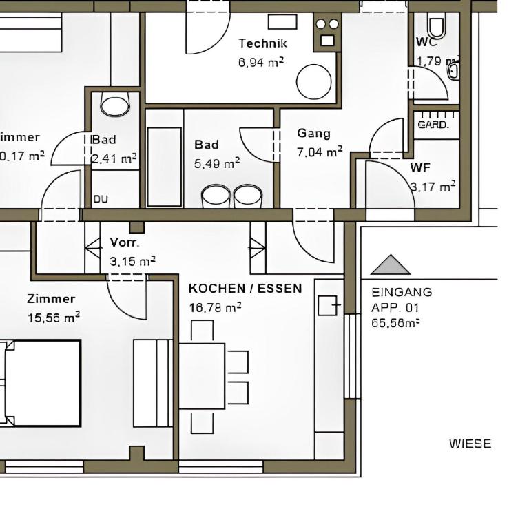 Appartements DAS RETTENBACHER - Apartment mit 2 Schlafzimmern mit Garten und Bergblick - 28