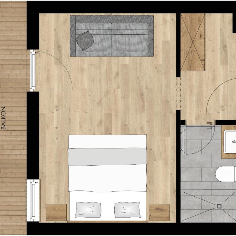 Forstauerwirt - mit Herz und Genuss - Doppelzimmer mit Balkon (2 Erwachsene + 1 Kind) - 4