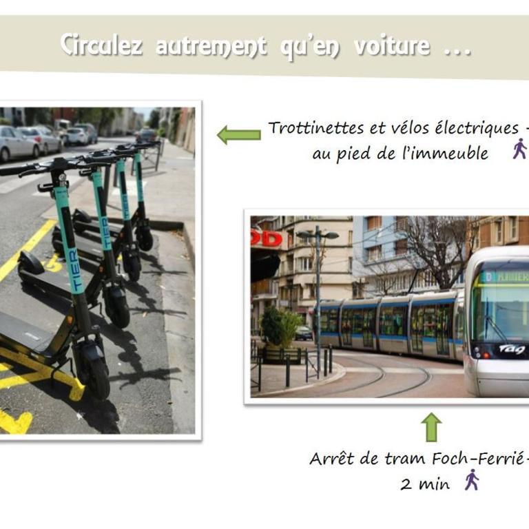 L'olivier - T2 moderne et chaleureux - Garage gratuit & Tram - One-Bedroom Apartment - 20