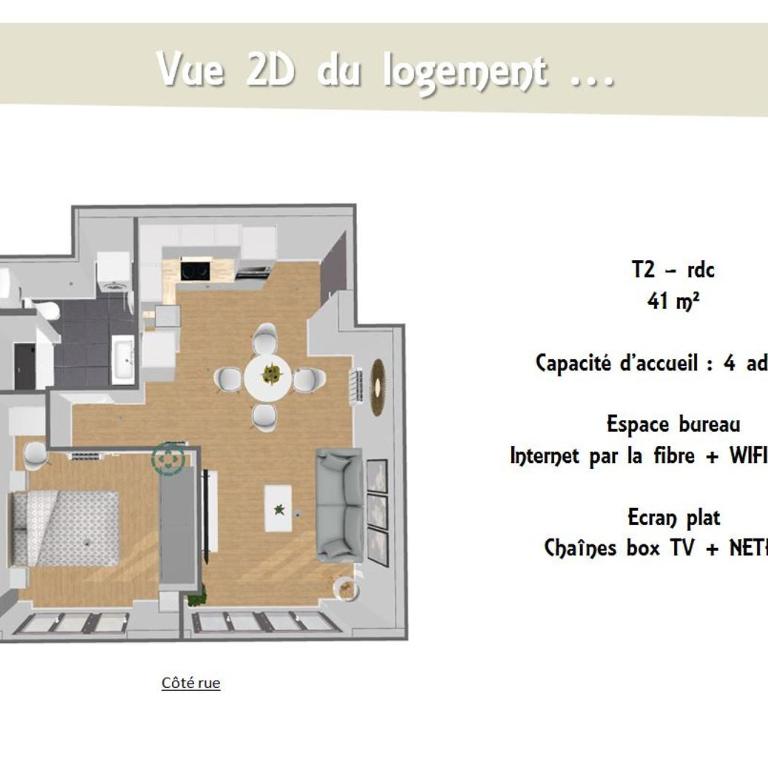 L'olivier - T2 moderne et chaleureux - Garage gratuit & Tram - One-Bedroom Apartment - 18