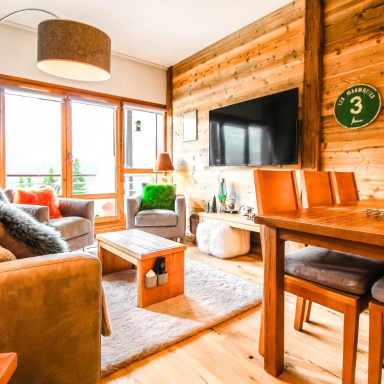 Joli, spacieux appartement T3 sud ski aux pieds, parking - Appartement avec Vue sur la Montagne - 23