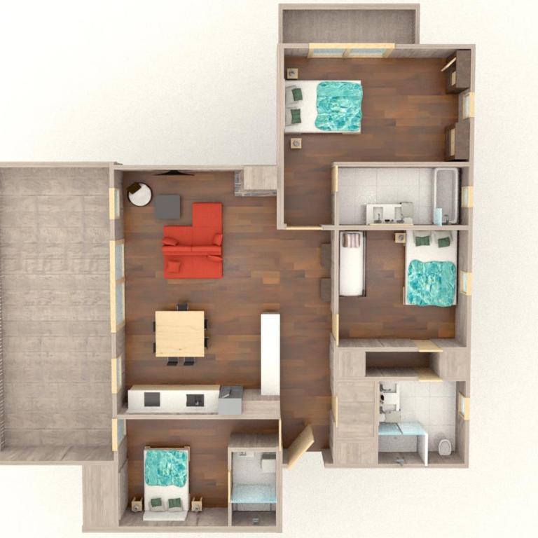Appartement moderne à Méribel avec parking privatif, proche pistes pour 8 pers. - FR-1-566-1 - Appartamento (8 Adulti) - 4