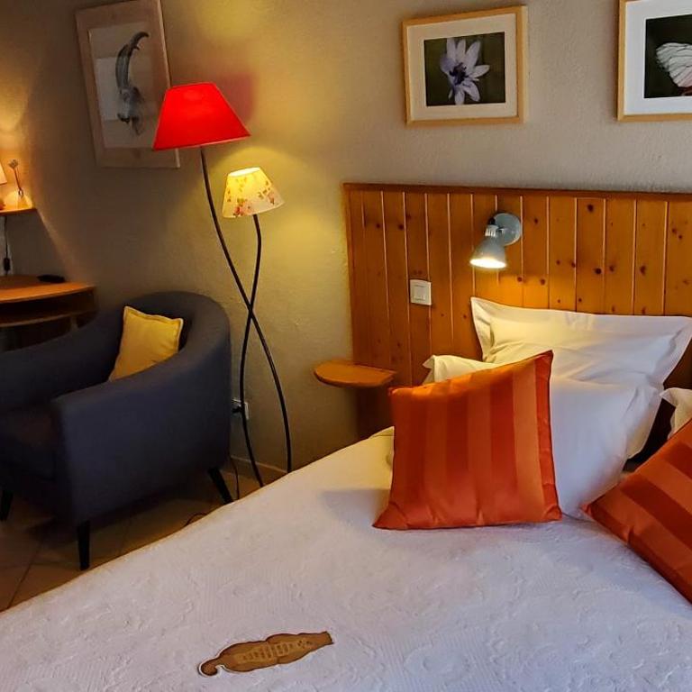 "La Coustille" Chambres et Table d'Hôtes - Chambre Double ou Lits Jumeaux avec Terrasse - 1
