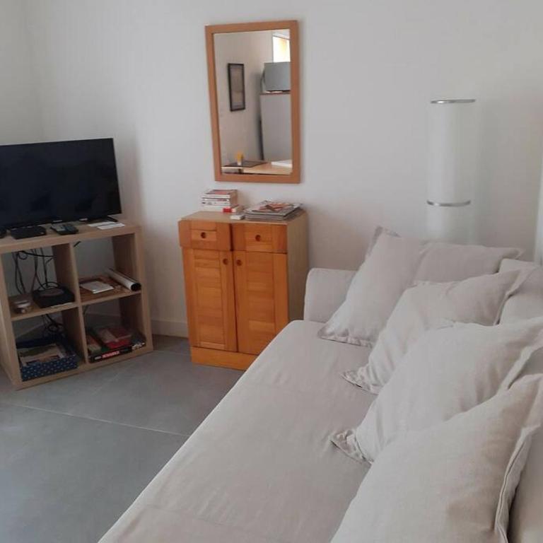 App T2 entièrement rénové en résidence proche à pied de la plage de la Roquille et de tous commerces parking privé gratuit climatisation wifi - One-Bedroom Apartment - 11