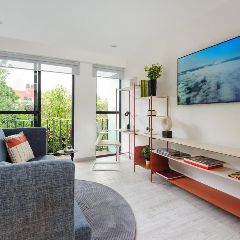 Choapan 28 - Lux Apartments in Condesa - Suite with Balcony - 14