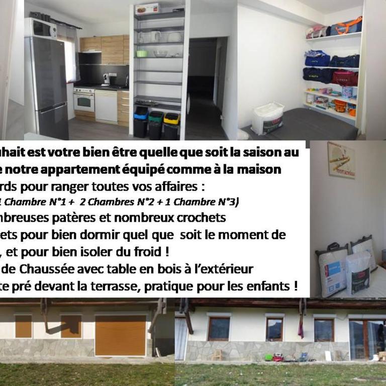 Appartement 8-10 personnes SUPERDEVOLUY Hautes Alpes REZ DE CHAUSSÉE Vue panoramique 3 CHAMBRES - Apartment mit 3 Schlafzimmern - 17
