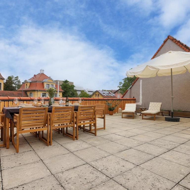 homie hotel fischzucht - Sauna, große Dachterrasse, 3 Schlafzimmer - Apartment mit 3 Schlafzimmern - 5