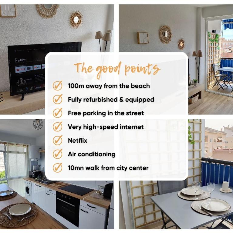 Appartement cosy à 100m de la mer - Apartamento de 1 dormitorio - 27