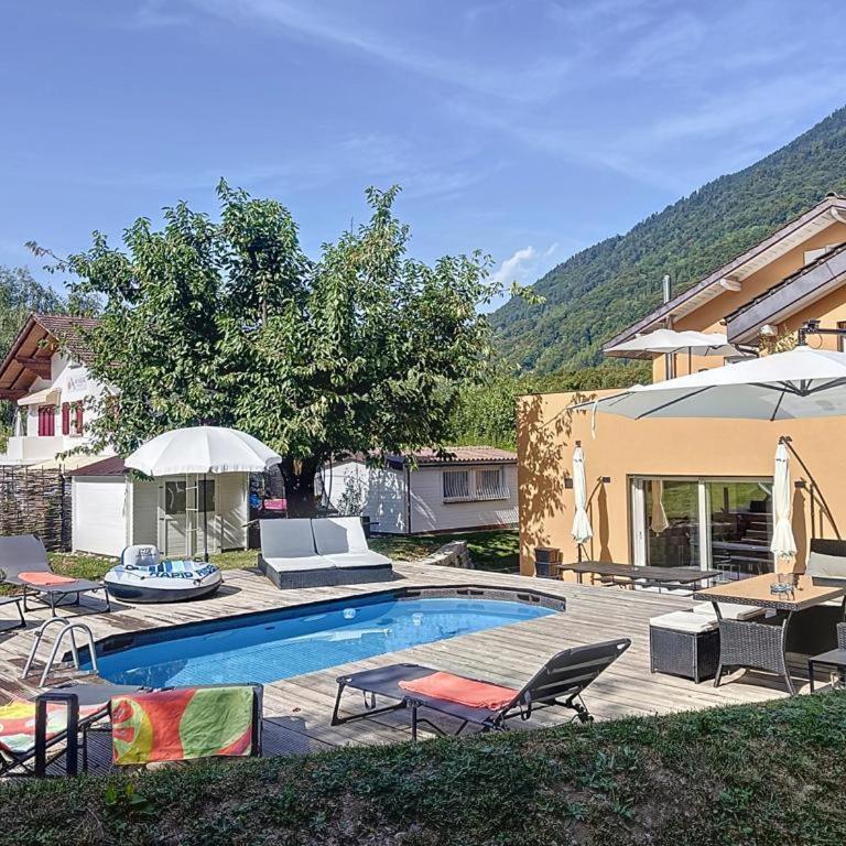 Appartement moderne avec terrasse et piscine à Châtel sur Bex - Apartment mit 3 Schlafzimmern - 11