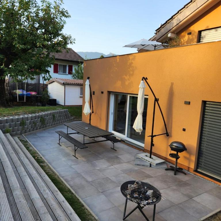 Appartement moderne avec terrasse et piscine à Châtel sur Bex - Apartment mit 3 Schlafzimmern - 24
