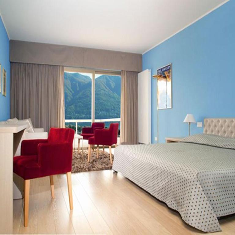 Hotel Ascona - Camera Matrimoniale Deluxe con Terrazza e Vista Lago - 9