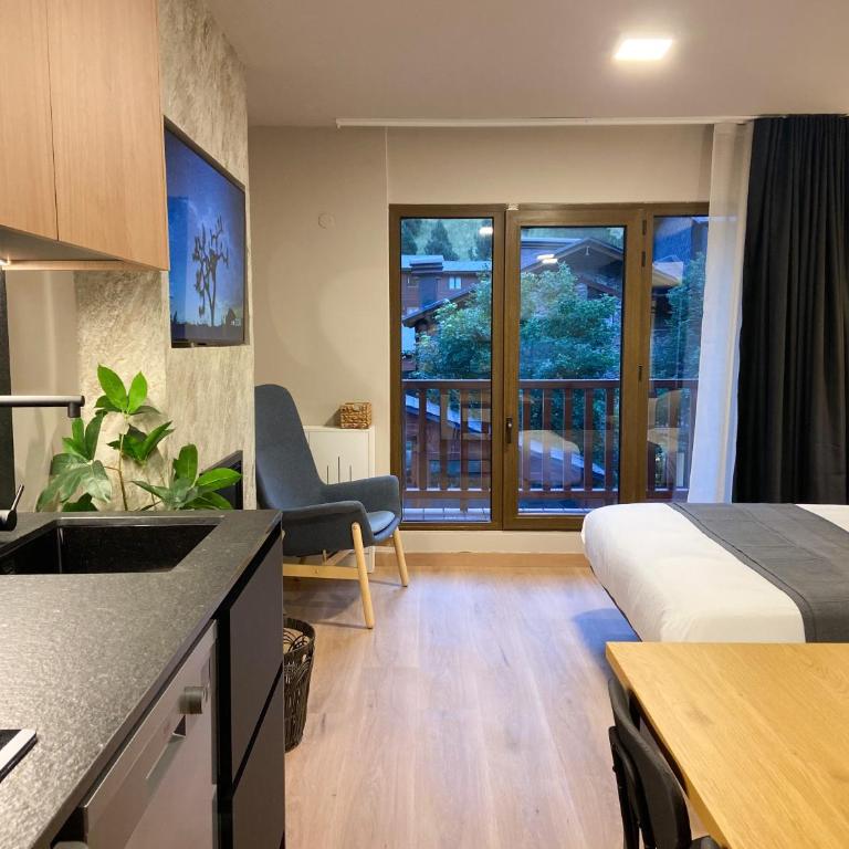 Modern Blue Studio En Valle De Incles - Parking Gratis l by BonesVacances - Apartamento de 1 dormitorio - 22