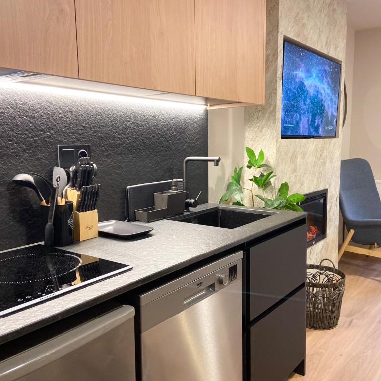 Modern Blue Studio En Valle De Incles - Parking Gratis l by BonesVacances - Apartamento de 1 dormitorio - 20