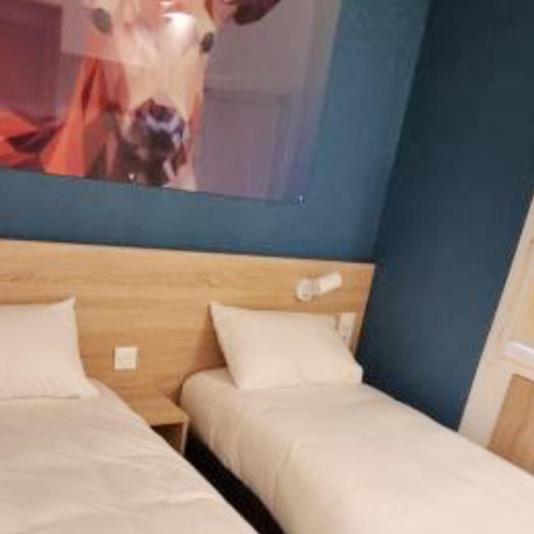 Kyriad ECO - Narbonne Sud - Chambre Lits Jumeaux avec 2 Lits Simples, Connexion Wi-Fi Gratuite, Climatisation et Douche - 2