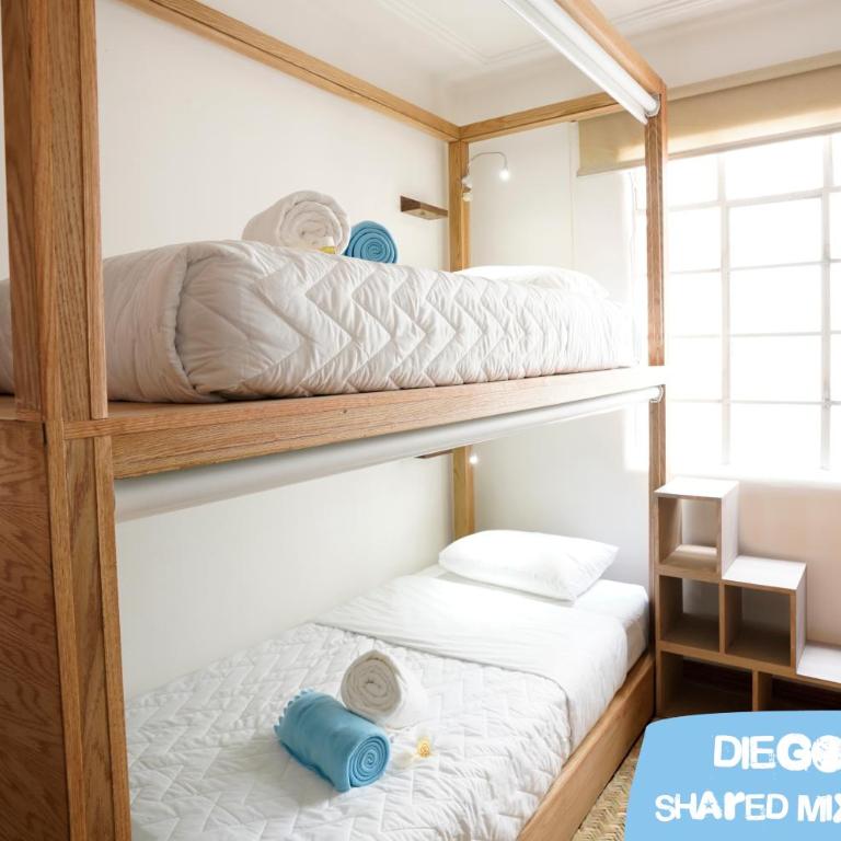 Hostal Fungi Casa Rosa - Cama en habitación compartida mixta de 4 camas - 9