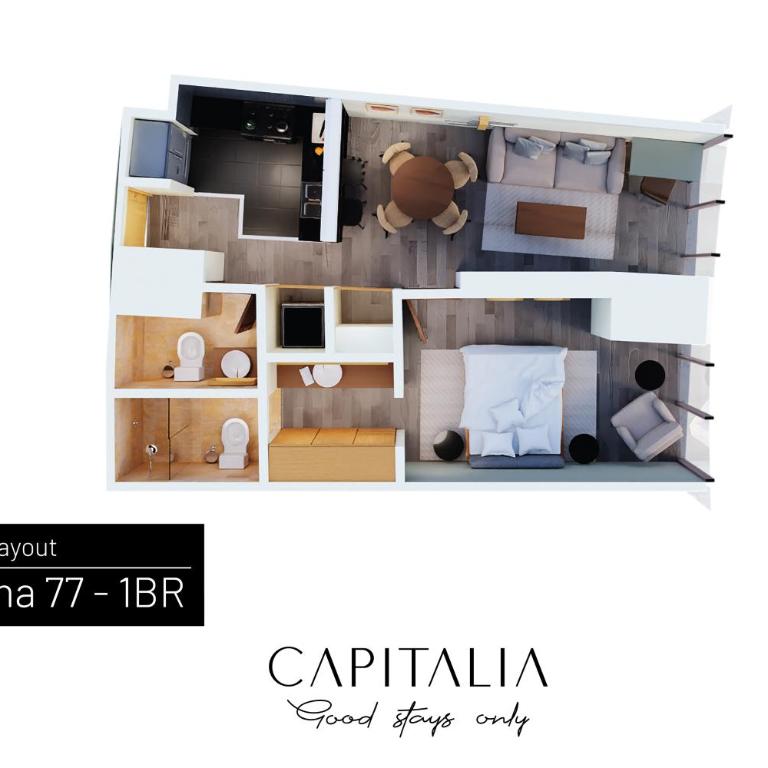 Capitalia Plaza Residences Reforma - Luxury Apartment, 1 Bedroom, City views - 22
