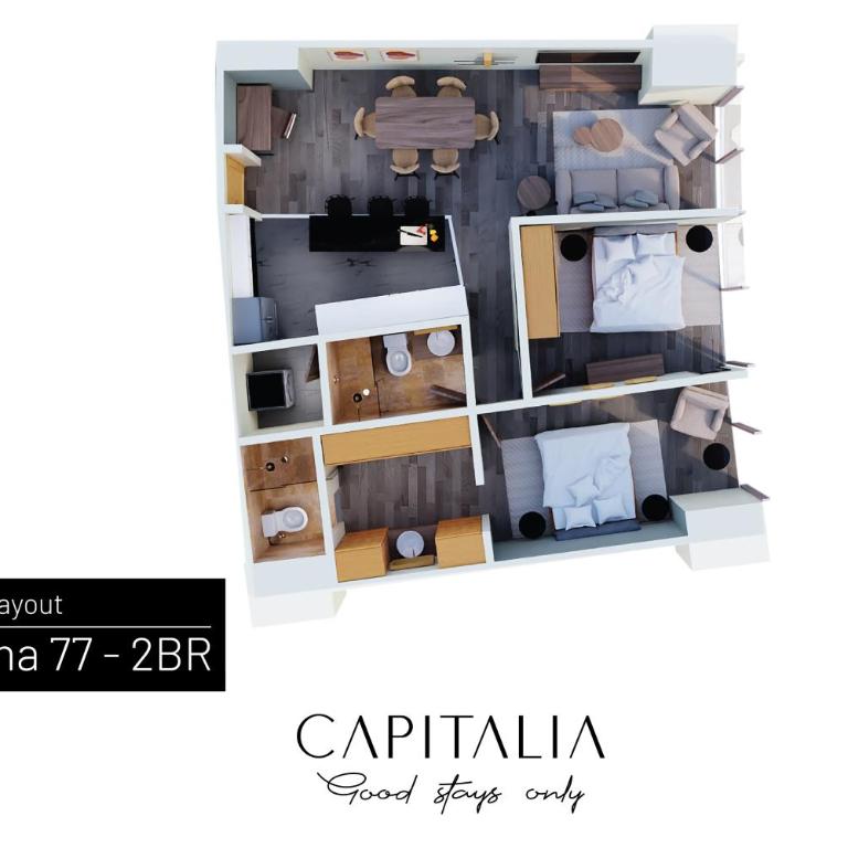 Capitalia Plaza Residences Reforma - Deluxe Apartment, 2 Bedrooms, City views - 20
