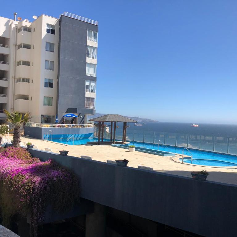 Studio luminoso, acogedor, maravillosa vista al mar primera línea la mejor ubicación de Reñaca y playas - One-Bedroom Apartment - 18