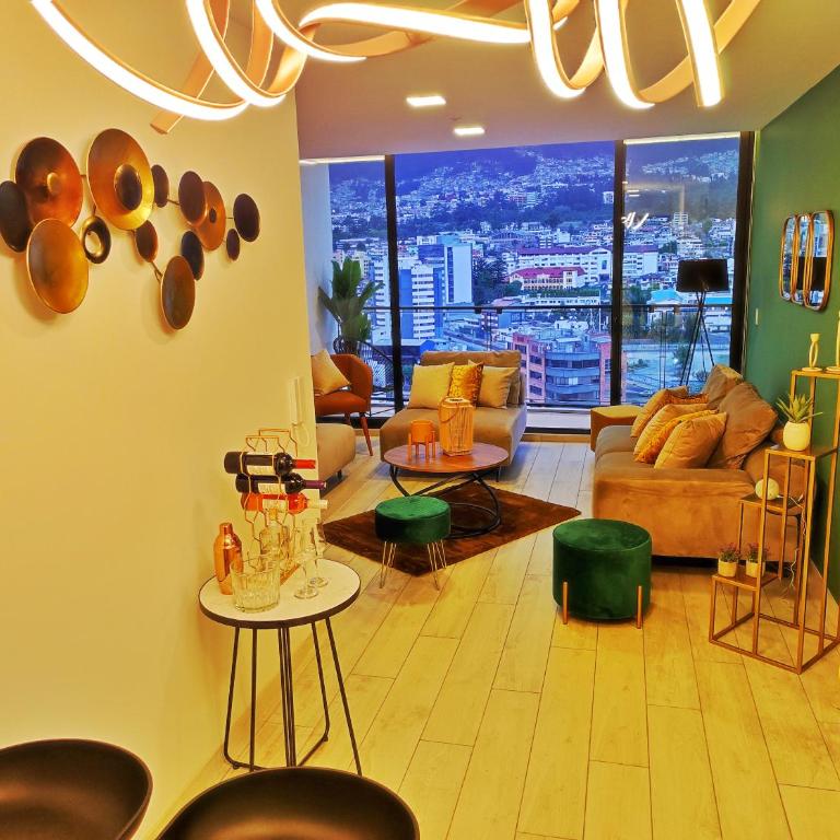 Luxury suite con vista increíble Quito Carolina Coliving Ecuador - Apartamento de 1 dormitorio con vistas a la ciudad - 27