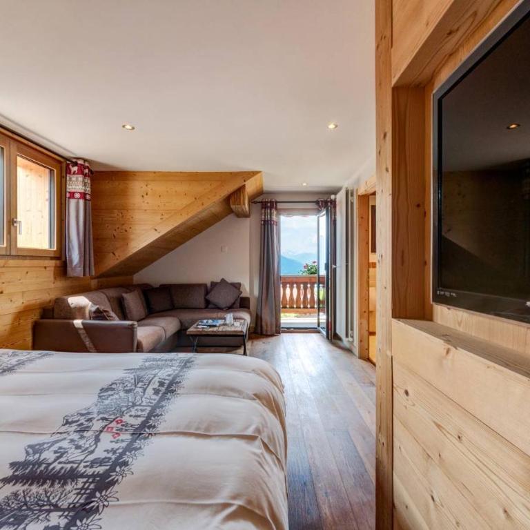 Alpe Fleurie Hôtel & Restaurant - Chambre Double ou Lits Jumeaux avec Balcon - 1