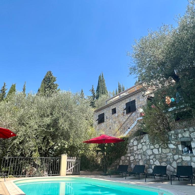 Entre Nice et Monaco grande Villa avec piscine privée 12 personnes - Villa - 16