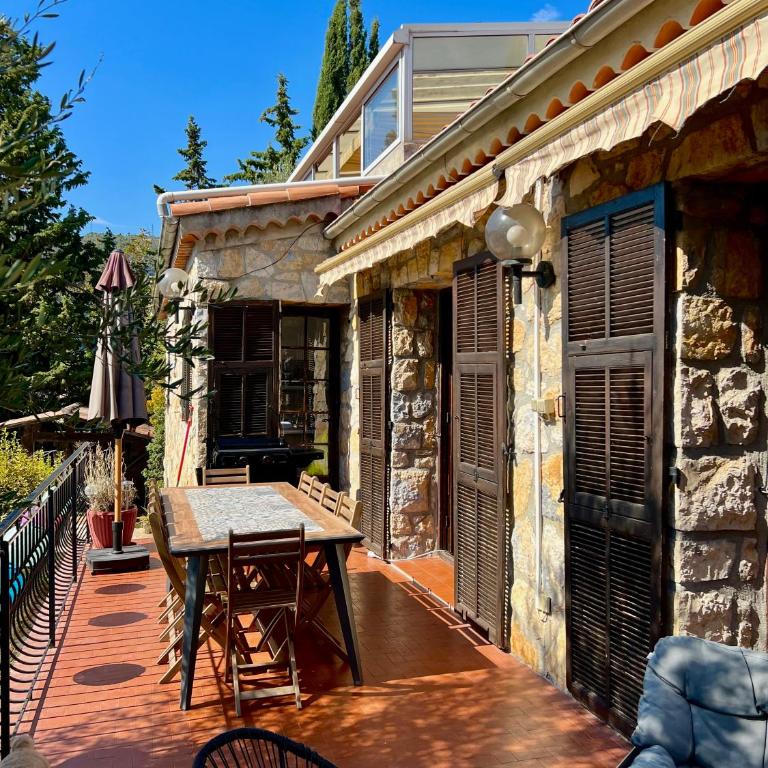 Entre Nice et Monaco grande Villa avec piscine privée 12 personnes - Villa - 14