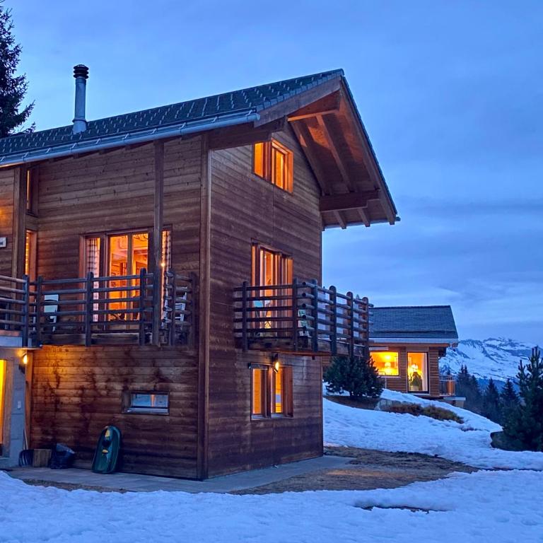 La Pourvoirie - 4 Vallées - Thyon-Les Collons, 10 pers, ski à 200 m, 4 parkings, vue fantastique ! - Superior Chalet - 5