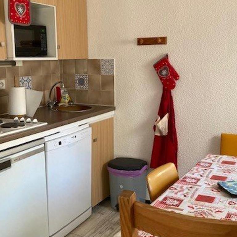 Studio 4 pers, coeur station, prox pistes, balcon, animaux OK, TV, cuisine équipée, casier à skis - Appartement 1 Chambre - 7