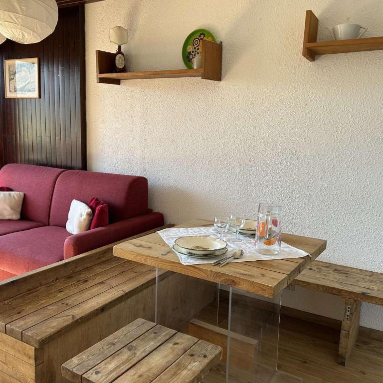 Studio rénové au centre de Montgenèvre, balcon, parking, idéal 2 pers, proche pistes - FR-1-330D-84 - Appartement (2 Adultes) - 12