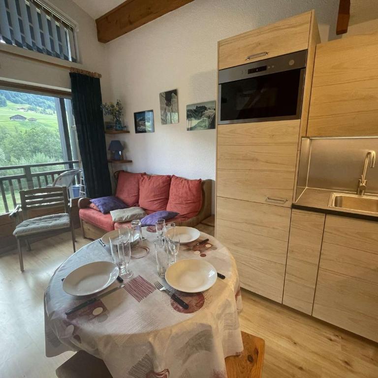 Appartement 2 pièces à Praz-sur-Arly - 5 personnes, proche des pistes, animaux acceptés, parking - Appartement 1 Chambre - 5