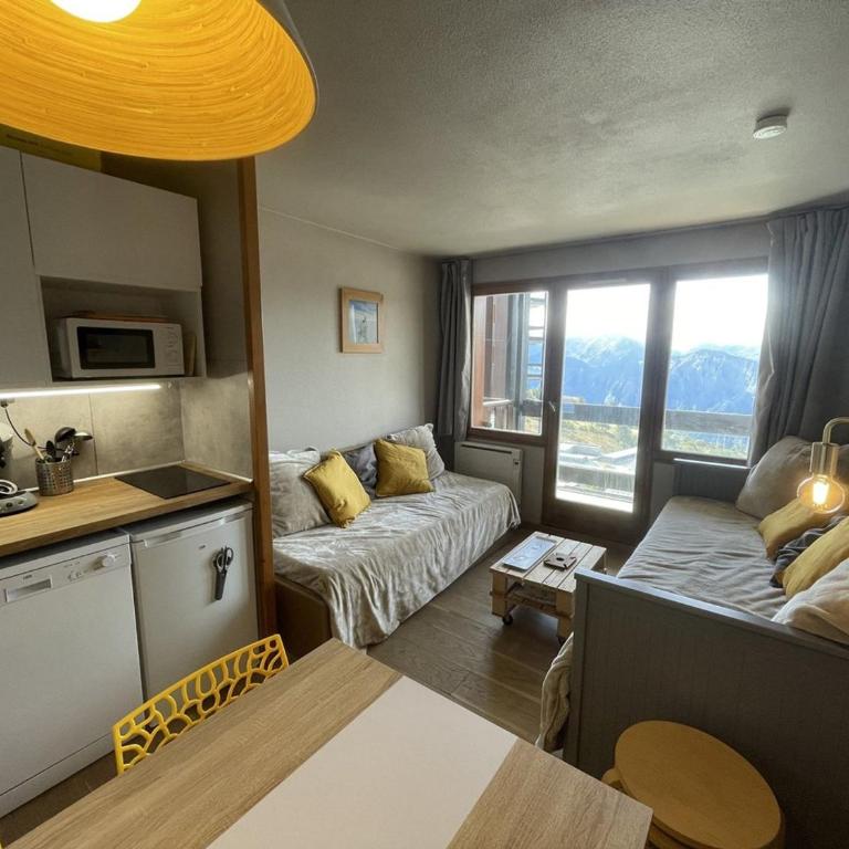 Studio 4 pers, Quartier des Jeux, Alpe d'Huez - Balcon exposé Sud, proche pistes et commerces - FR-1-405-225 - Appartement - 1